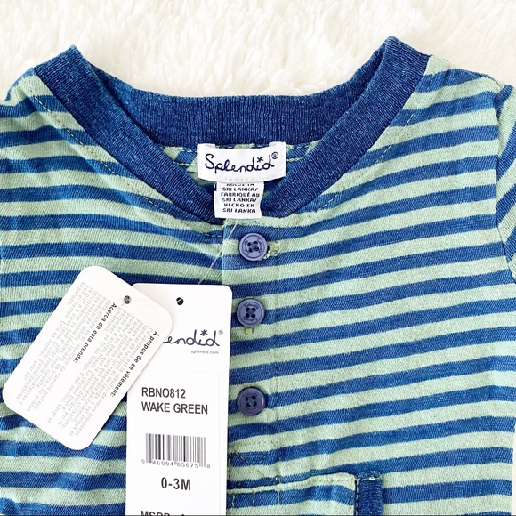 Splendid Boys Stripped One Piece Size 0-3 months - Picture 3 of 3